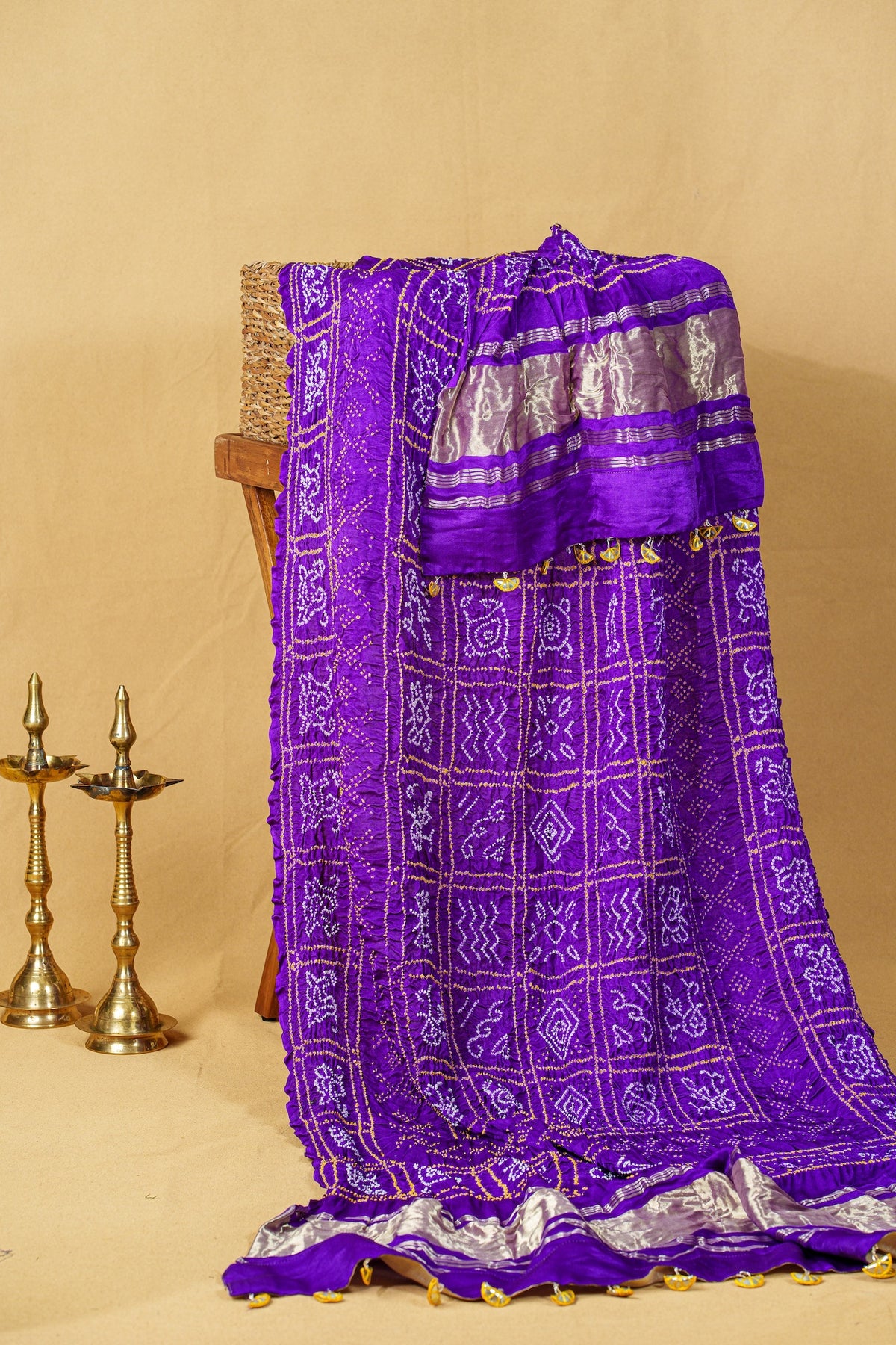 Royal Purple Gharchola Dupatta